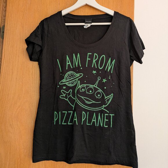 Disney Store Toy Story Alien I am from Pizza Planet Women's Size M - Picture 1 of 3
